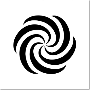 spiral circle Posters and Art